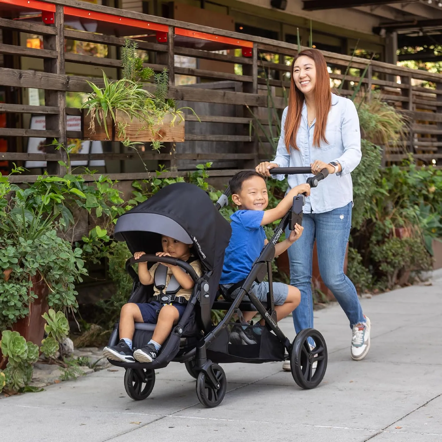 Baby Trend Morph Single to Double Modular Stroller, Dash Black