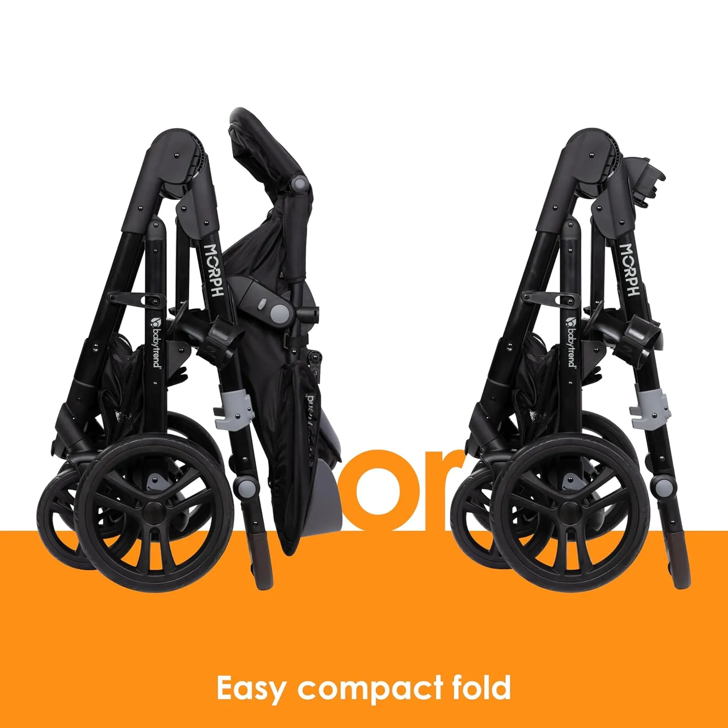 Baby Trend Morph Single to Double Modular Stroller, Dash Black