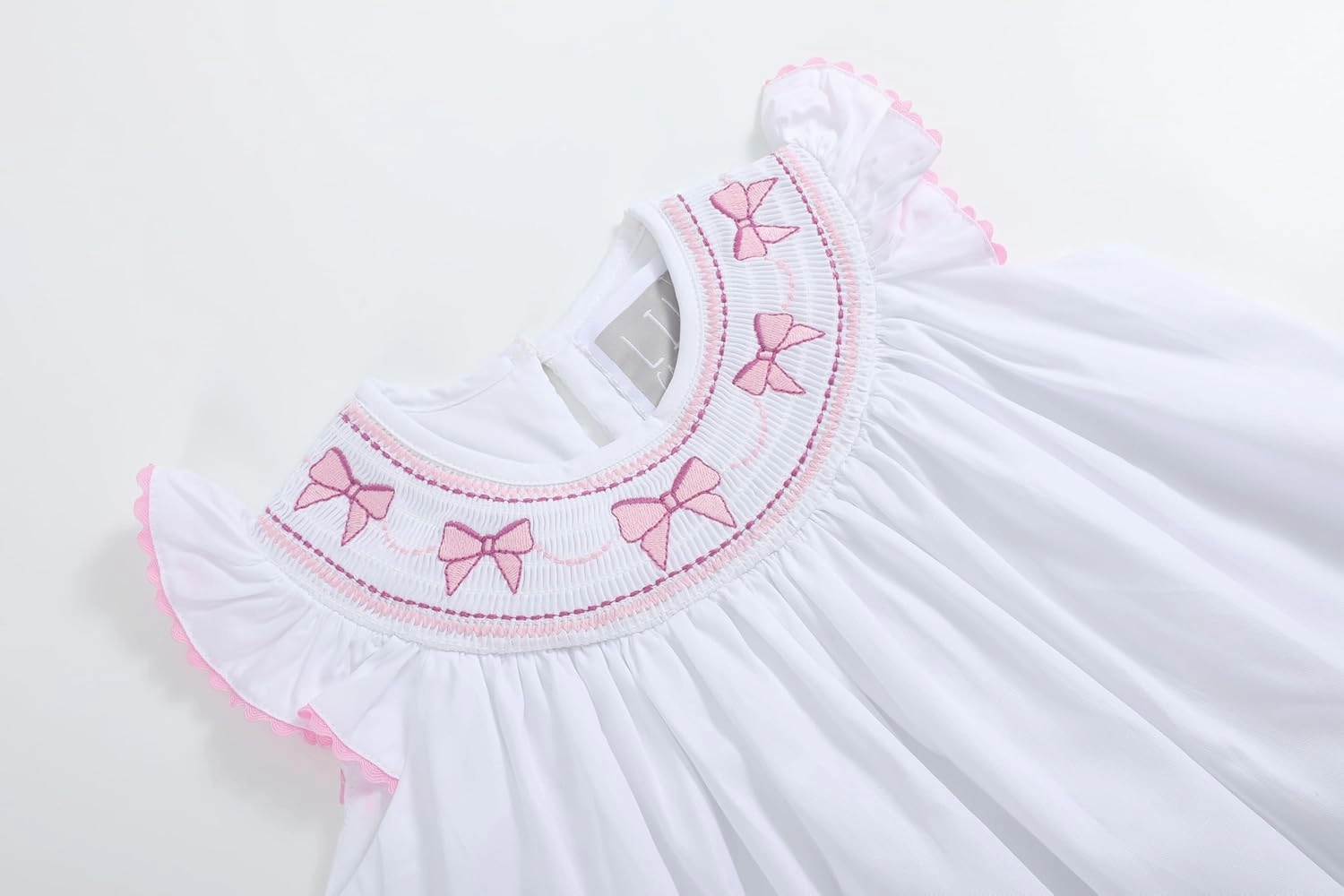 Baby and Girls Smocked Easter Bunny Bishop Dress