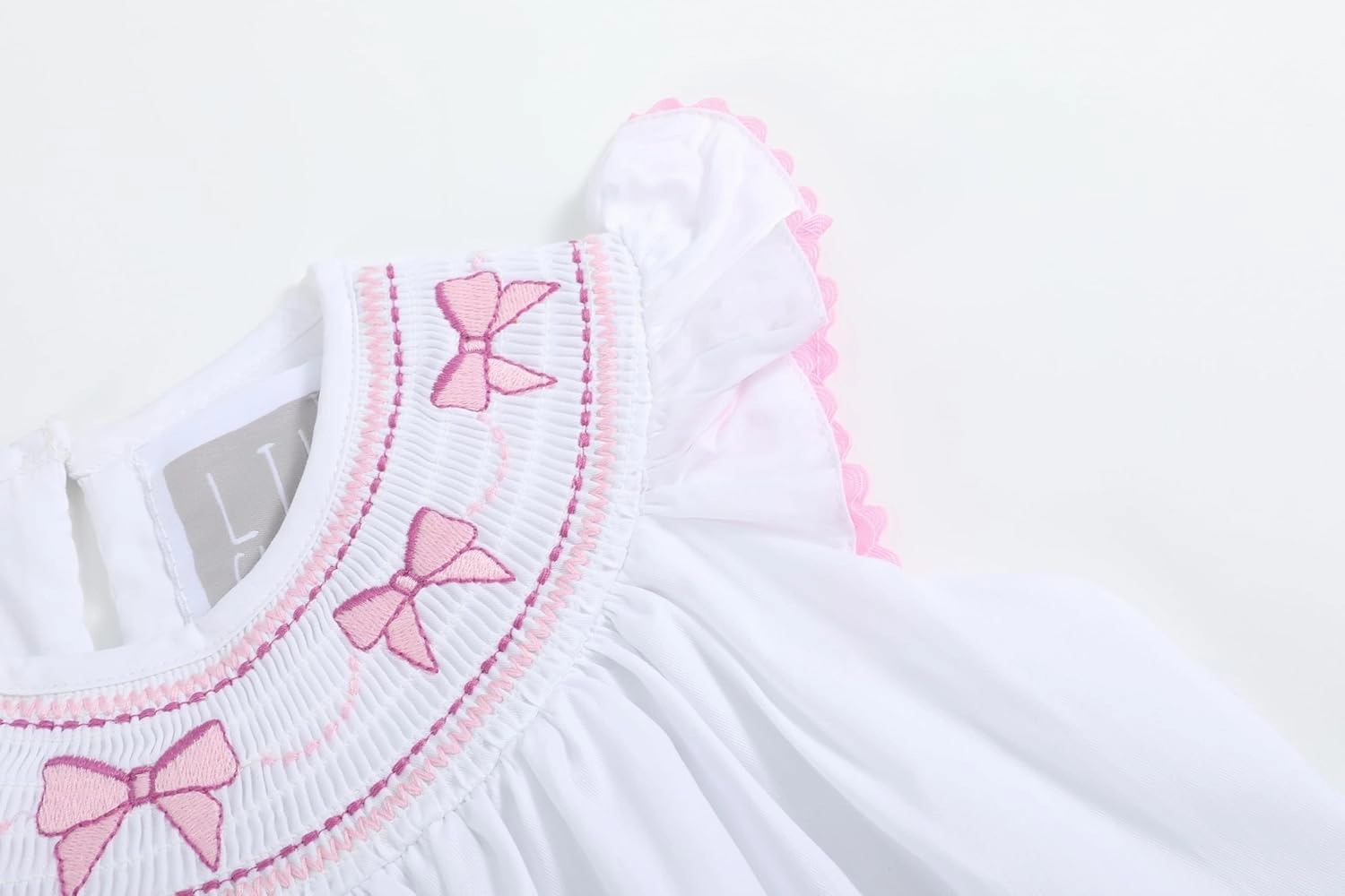 Baby and Girls Smocked Easter Bunny Bishop Dress