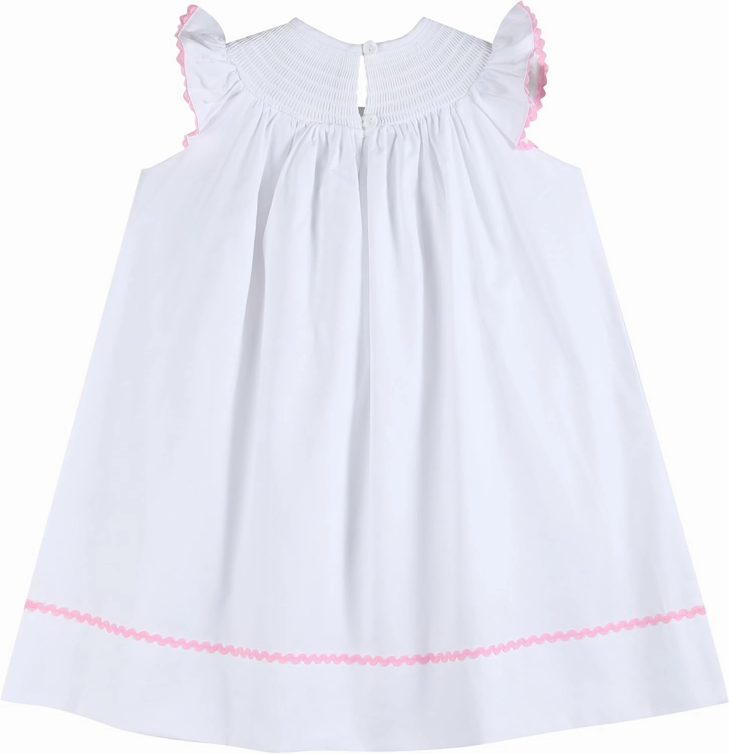 Baby and Girls Smocked Easter Bunny Bishop Dress