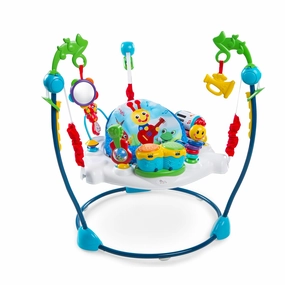 Baby Einstein Neighborhood Symphony Activity Jumper Infant Entertainer with Lights and Melodies, Age 6 months  , Max weight 25 lbs., Unisex