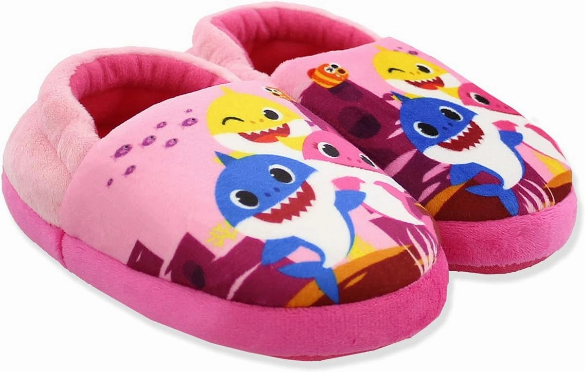 Baby Shark Toddler Kids Plush Aline Slippers
