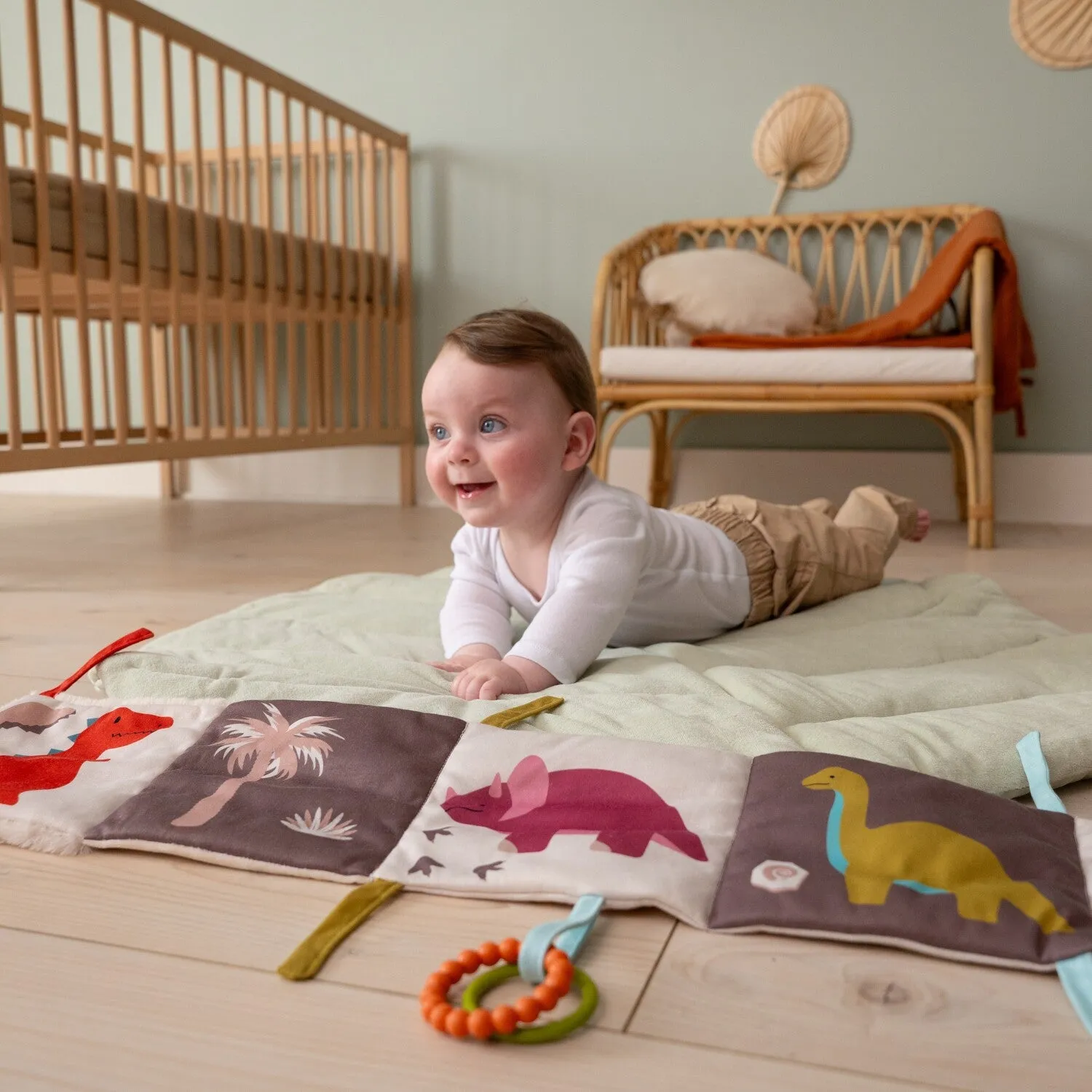 Baby's First Soft Activity Book 2-in-1 - Dino