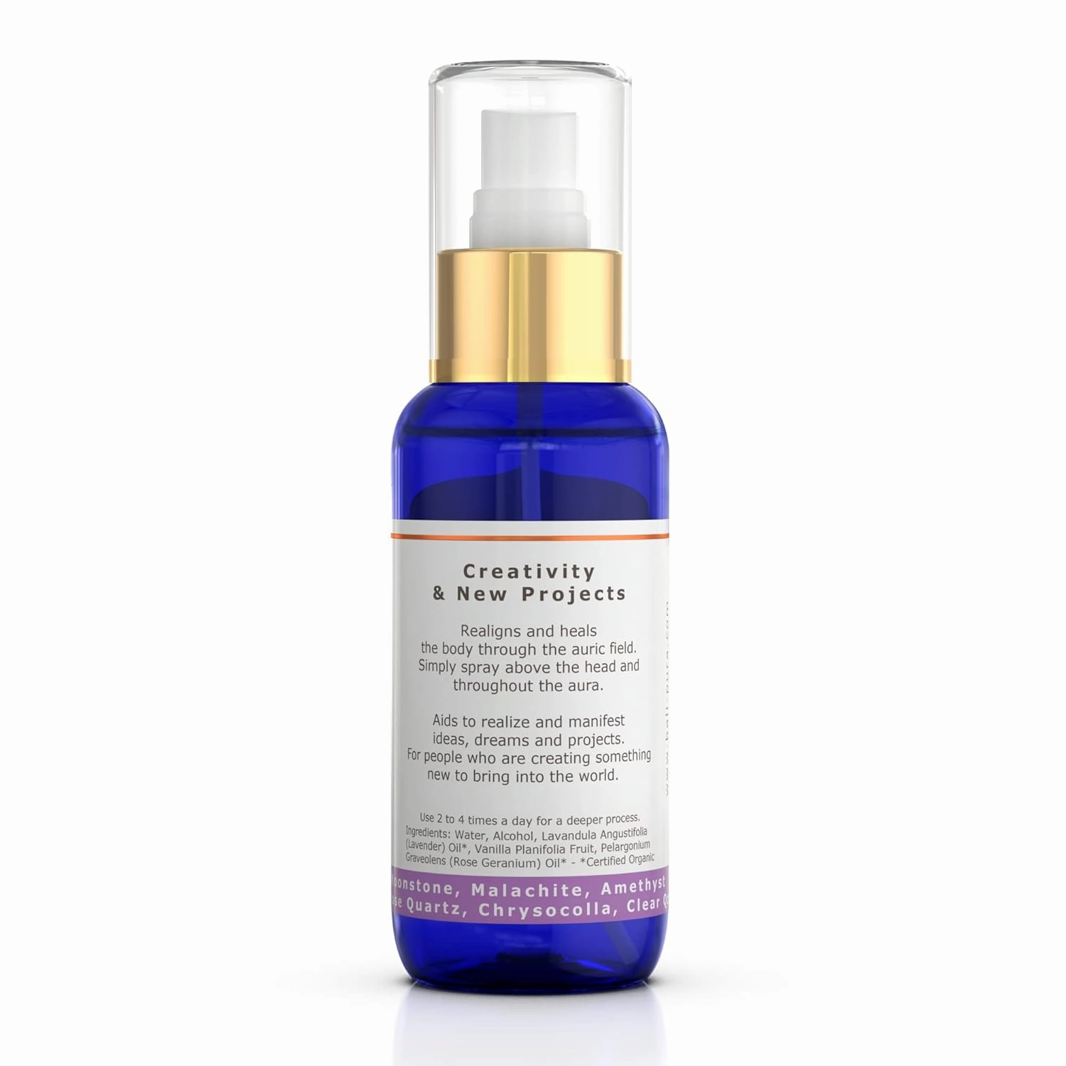 BALIPURA - Birthing Crystal Aura Spray - Sage, Jasmine & Vanilla Essential Oil Blend - Quartz and Amethyst Gemstones - Astra Aromatherapy Mist for Stress Relief, Deep Pillow and Lavender Sleep Spray