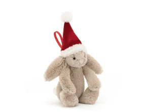 Bashful Christmas Bunny Ornament