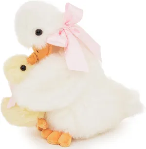 Bearington Duck with Duckling Stuffed Animal, Daisy and Duckie, 10 inches - Duck Stuffed Animal - Duckling Plush Toys