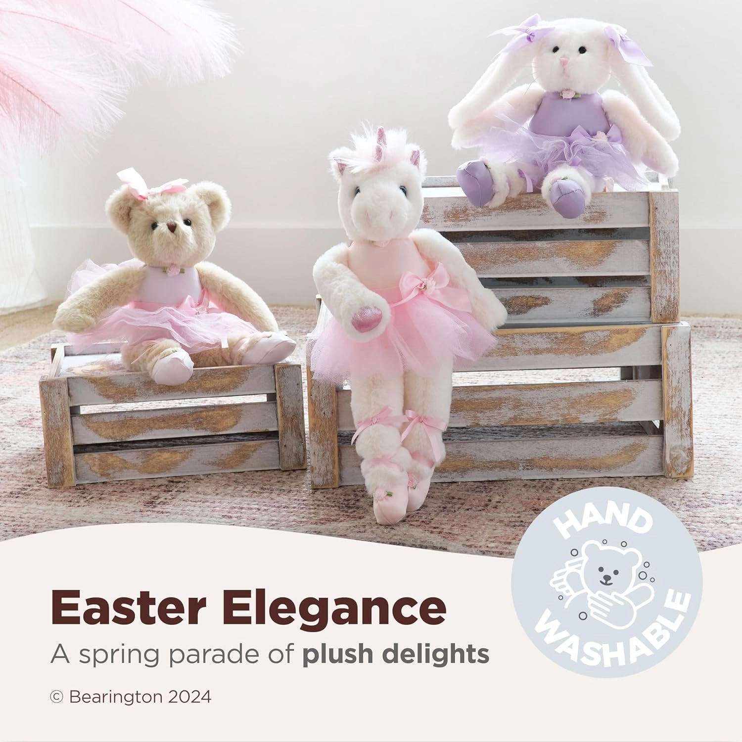 Bearington Collection Twirlina Ballerina Plush Stuffed Animal Bunny 12 - Bunny Stuffed Animal