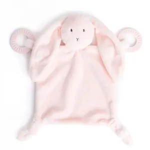 Bella Tunno Teether Buddy – Soft, Plush Baby Lovey with Textured Baby Teether Toy and Gentle Rattling Head, Comforts and Brings Teething Relief, Colorful Animal-Themed Baby Teething Toys (Bunny)