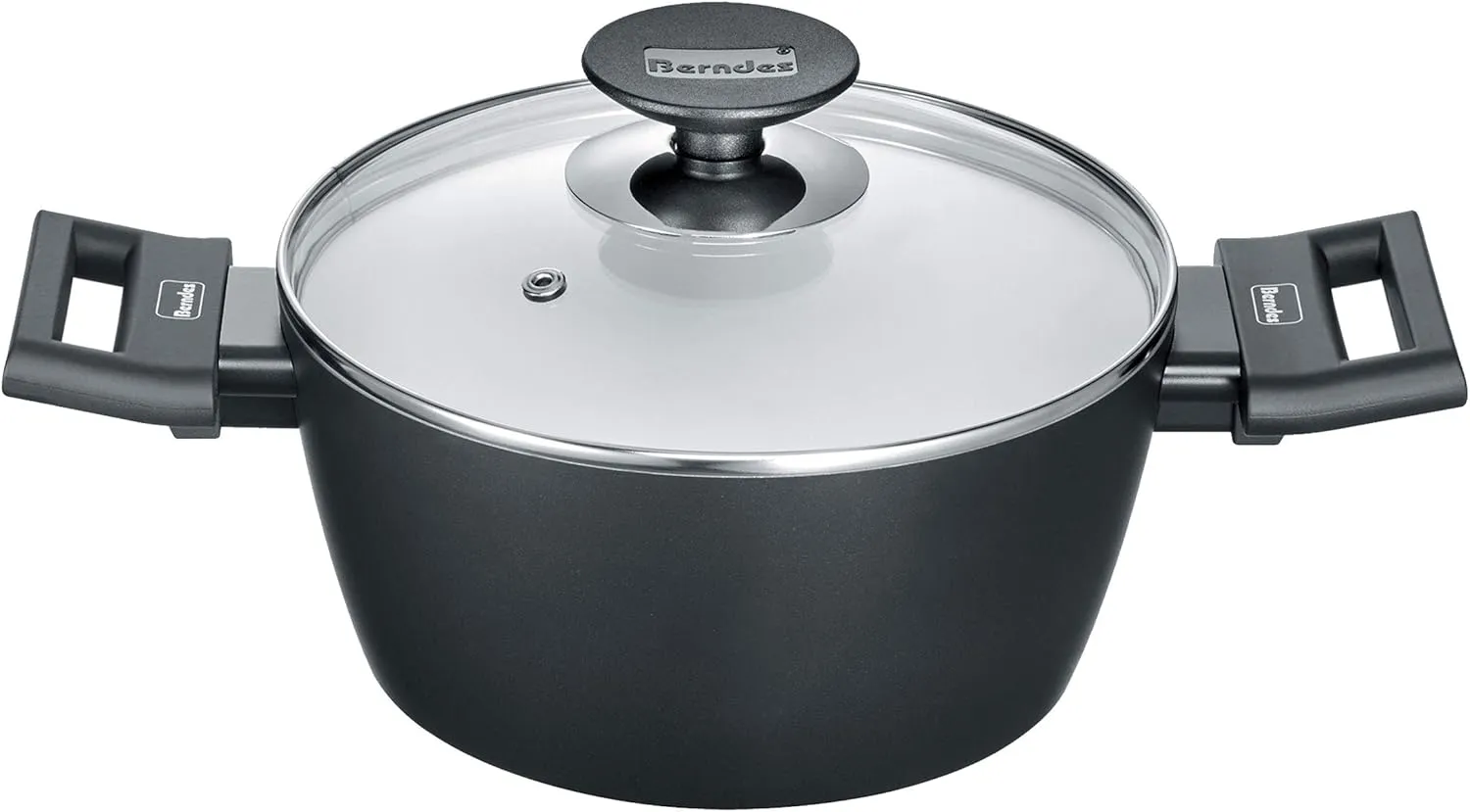 Berndes Aluminium Induction Smart Cooking Pot 20 cm Aluminium Black / White