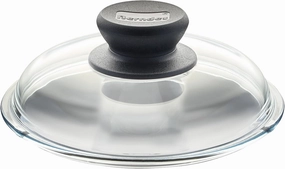 BERNDES 16 cm Pyrex Glass Container Lid, Round, Transparent, Dishwasher & Microwave Safe
