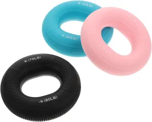 BESPORTBLE Silicone Hand Strength Trainer Multi-function Squeeze Exerciser Hand Massage Ring Training Ring for Home and Fitness