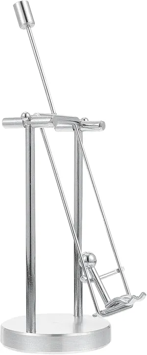 BESTonZON Iron Swing Man Ornament Creative Rotating Balance Toy for Office Desk Decor Unique Desktop Decoration for Home and