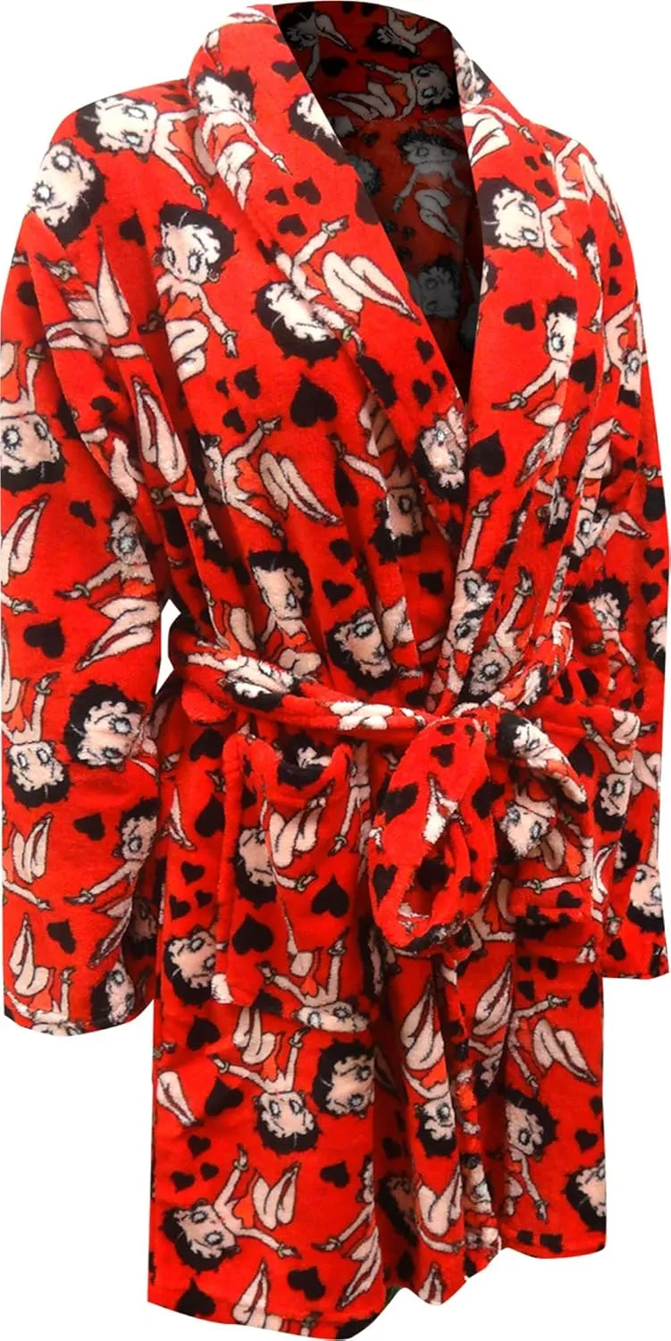 Betty Boop Womens Super Soft Plush Robe