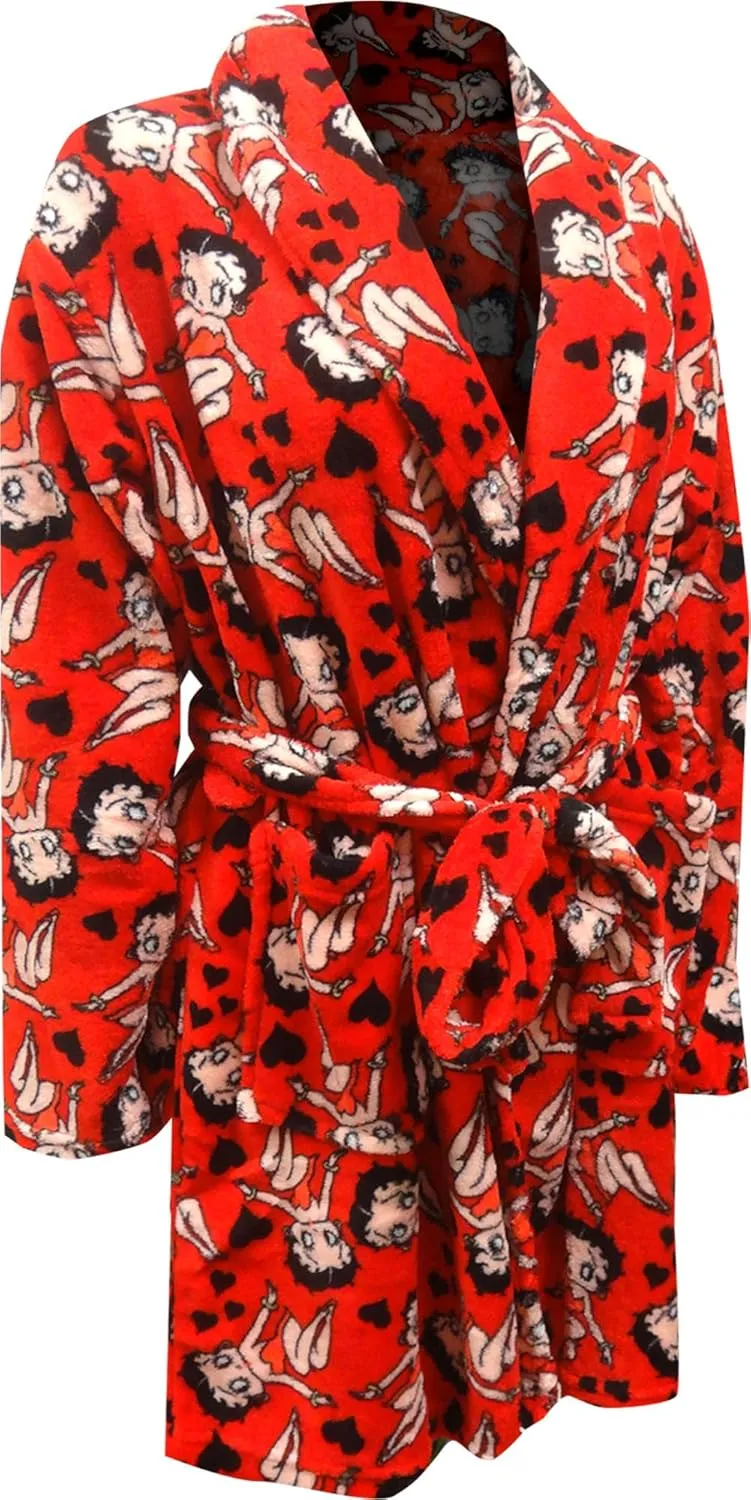 Betty Boop Womens Super Soft Plush Robe