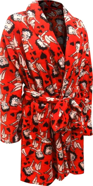 Betty Boop Womens Super Soft Plush Robe