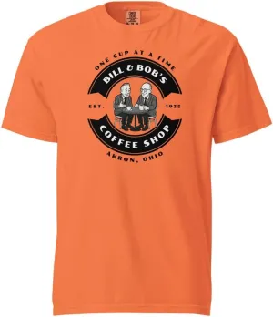 Bill & Bob's Coffee Shop Founders Talk AA NA Al-Anon Recovery Rehab Clean Sober Milestone Gift Premium T-Shirt