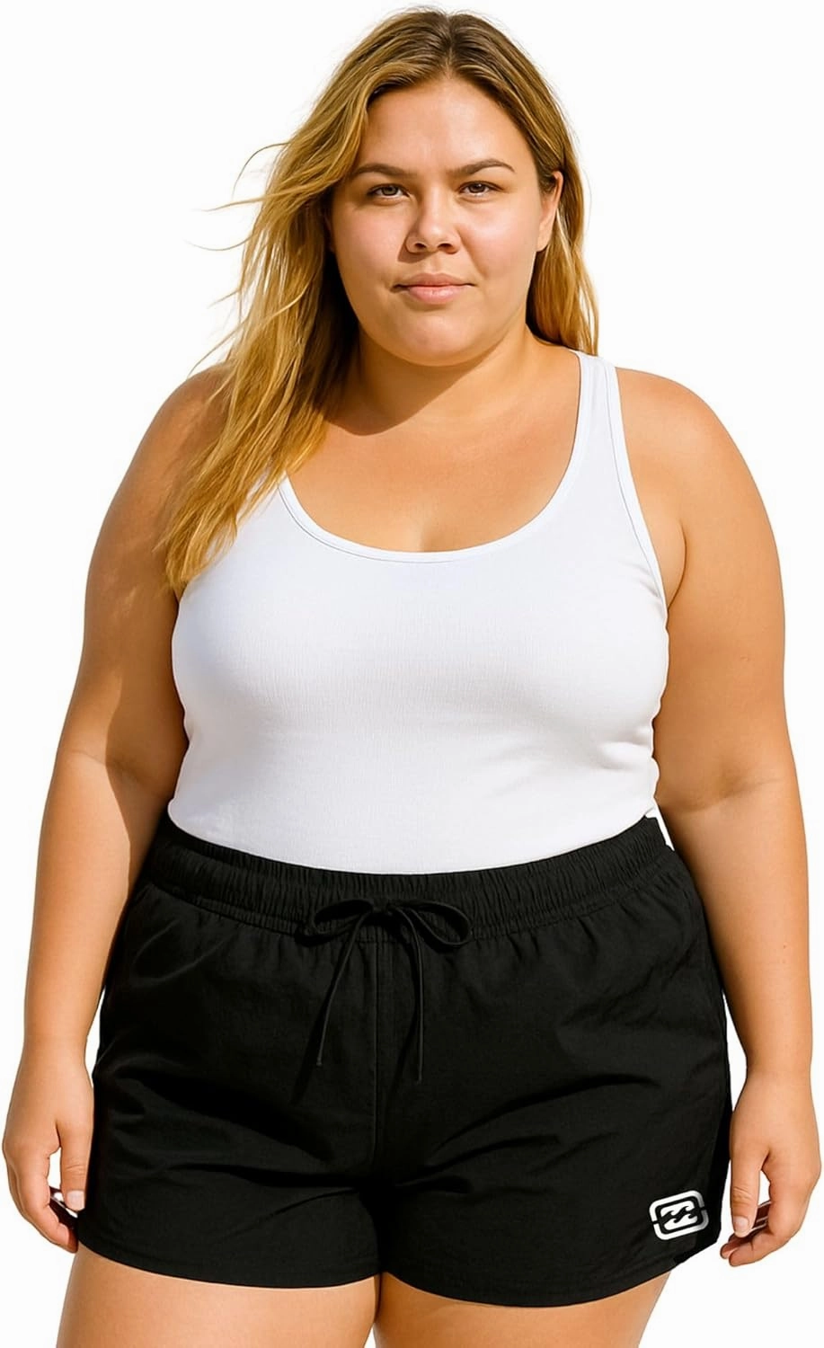 Billabong Plus Size Swim Shorts - (XL-4X) Quick Dry Beach Swim Board Shorts for Women