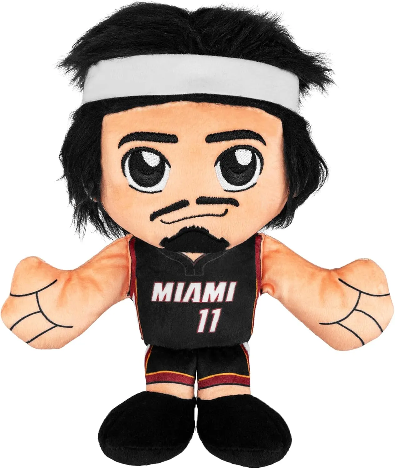 Bleacher Creatures Miami Heat Jaime Jaquez Jr. 8" NBA Kuricha Sitting Plush - Soft Chibi Inspired NBA Superstar