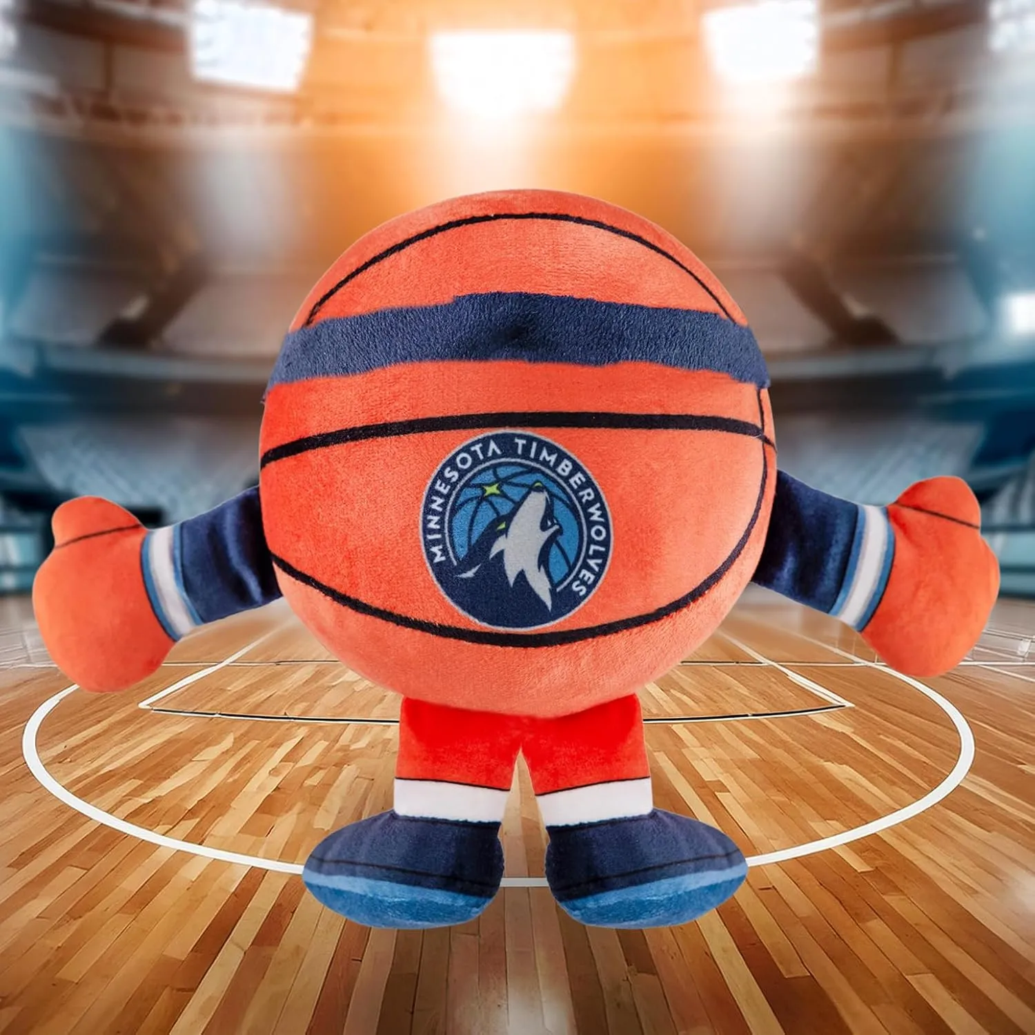 Bleacher Creatures Minnesota Timberwolves 8" Kuricha Basketball Sitting Plush - Soft Chibi Inspired Plush