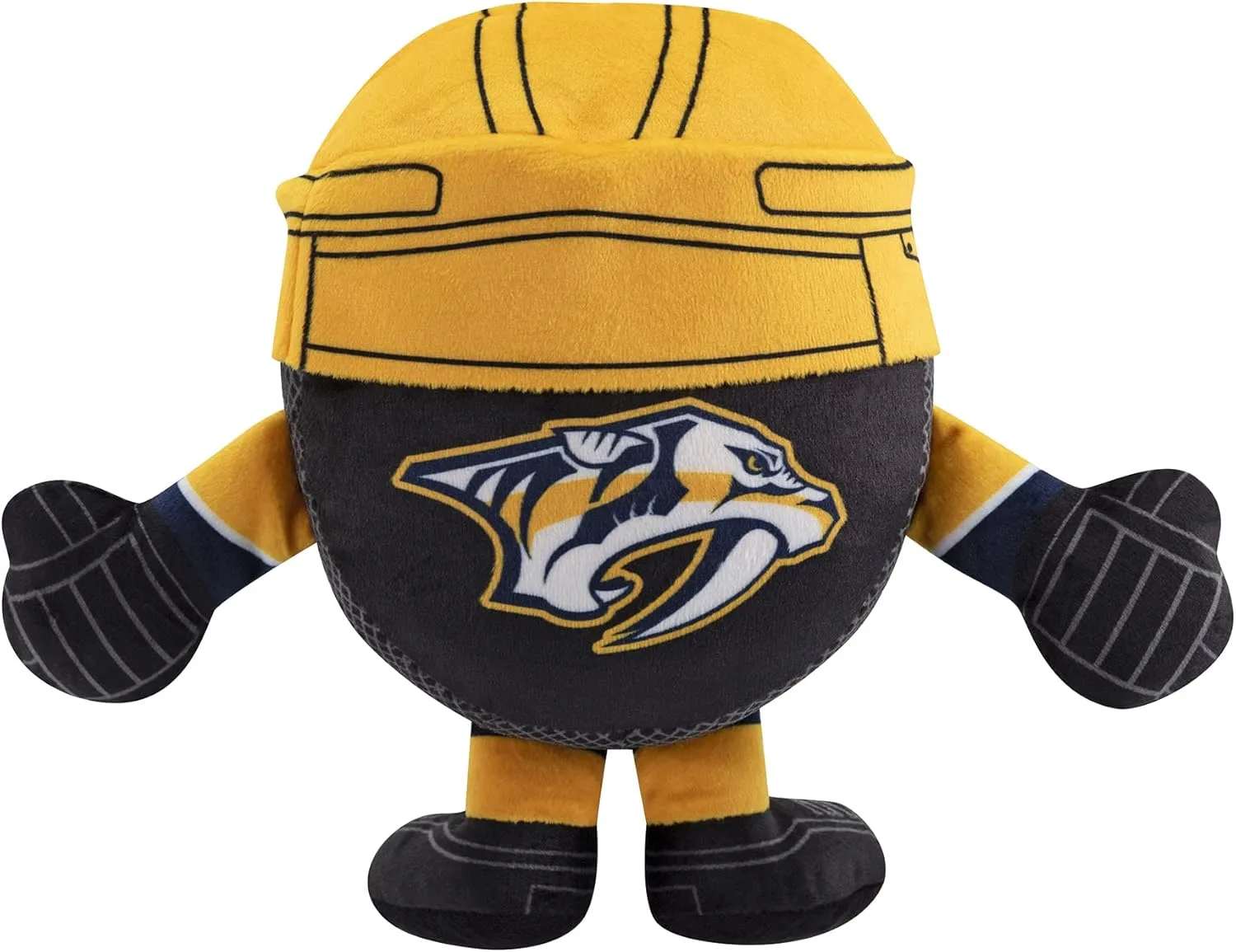 Bleacher Creatures Nashville Predators 8" Kuricha Hockey Puck Sitting Plushies- Soft Chibi Inspired Plush