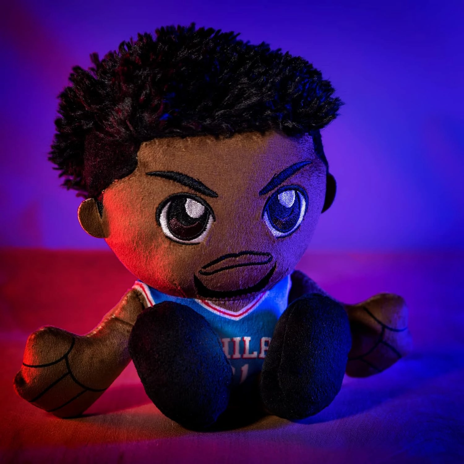 Bleacher Creatures Philadelphia 76ers Joel Embiid 8" Kuricha Plush - Soft Chibi Inspired NBA Baller