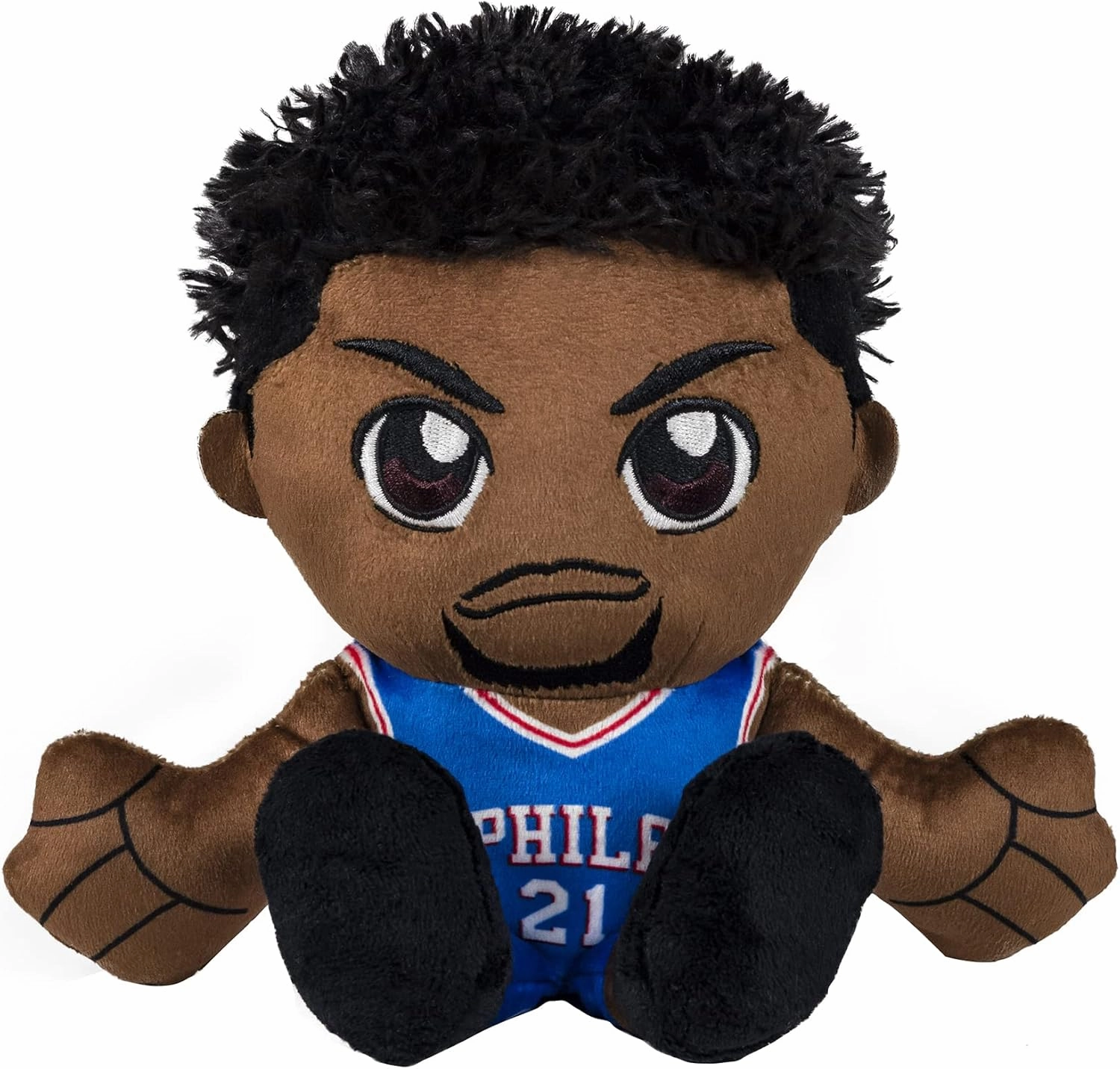 Bleacher Creatures Philadelphia 76ers Joel Embiid 8" Kuricha Plush - Soft Chibi Inspired NBA Baller