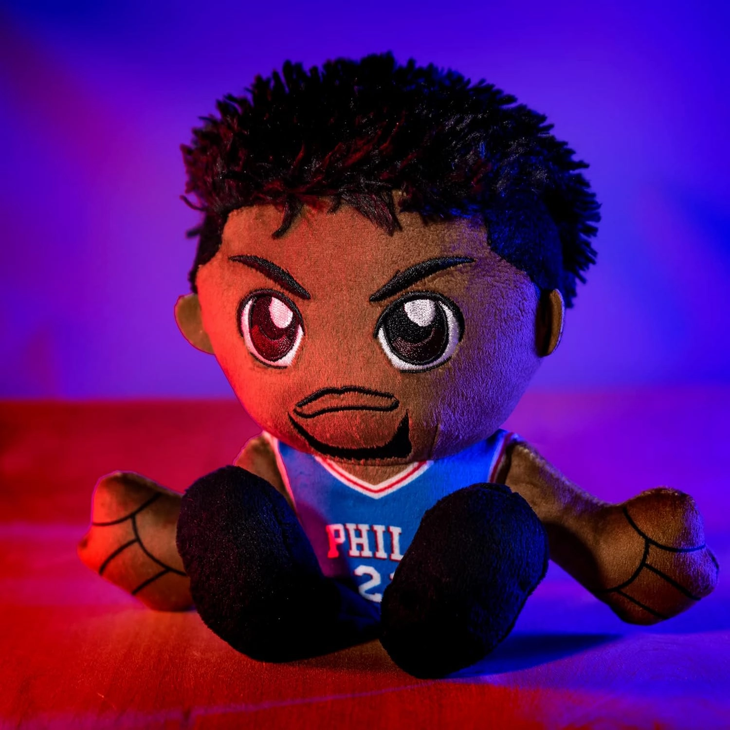 Bleacher Creatures Philadelphia 76ers Joel Embiid 8" Kuricha Plush - Soft Chibi Inspired NBA Baller