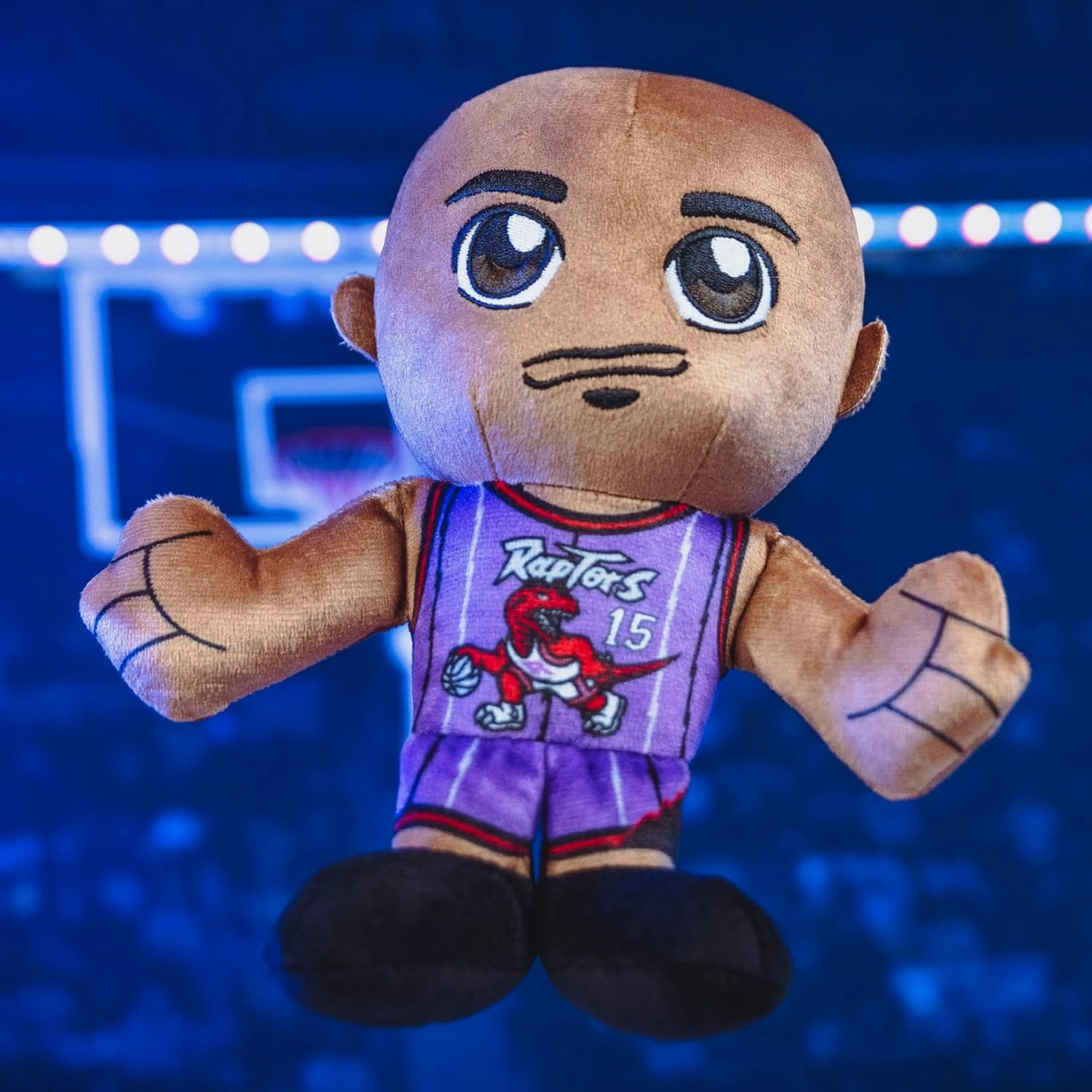 Bleacher Creatures Toronto Raptors Vince Carter 8" NBA Kuricha Sitting Plush - Soft Chibi Inspired NBA Superstar