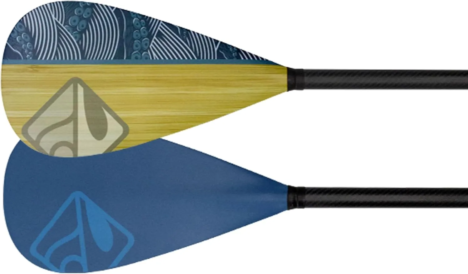 Boardworks 2 Piece SUP or Stand Up Paddle Board Paddle, Fiberglass Blade, Adjustable Carbon Fiber Shaft, 70 - 86 Inches