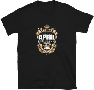 Born in April 2002 Classic Vintage Gift Shirt