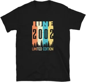 Born in June 2002 Retro Vintage Shirt Gift Birthday