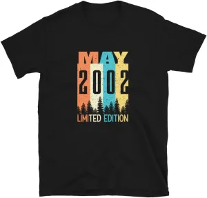 Born in May 2002 Retro Vintage Shirt Gift Birthday