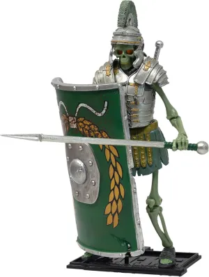 Boss Fight Studio Epic H.A.C.K.S. Eterno Guardian Skeleton Action Figure – Highly Articulated Collectible Figurine with Accessories Including Shield, Spear, Helmet, Armor, Sword, and Stand – 1:12