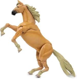 Boss Fight Studio Vitruvian H.A.C.K.S. Mighty Steeds Basic Horse Goldie Action Figure - Highly Articulated, Properly Proportioned, Collectible & Customizable Figurine with Stand - 1:18 Scale