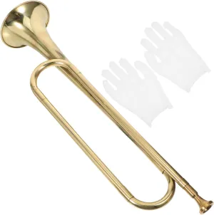 Boy Girl Trumpet Toy Musical Instrument for Boys Girls for Beginners Includes Gloves for Early Education and Band Fun Plaything for Boy Girl