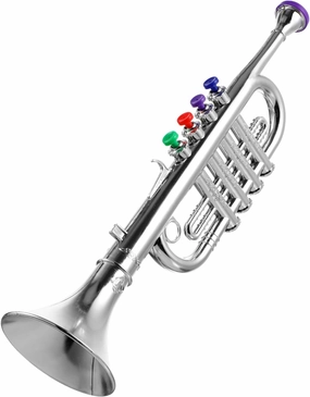 Boy Girl Plastic Trumpet Toy Realistic Musical Instrument for Boys and Girls Lightweight Design for Music Learning and Party Props Develops Creativity and Musical Skills