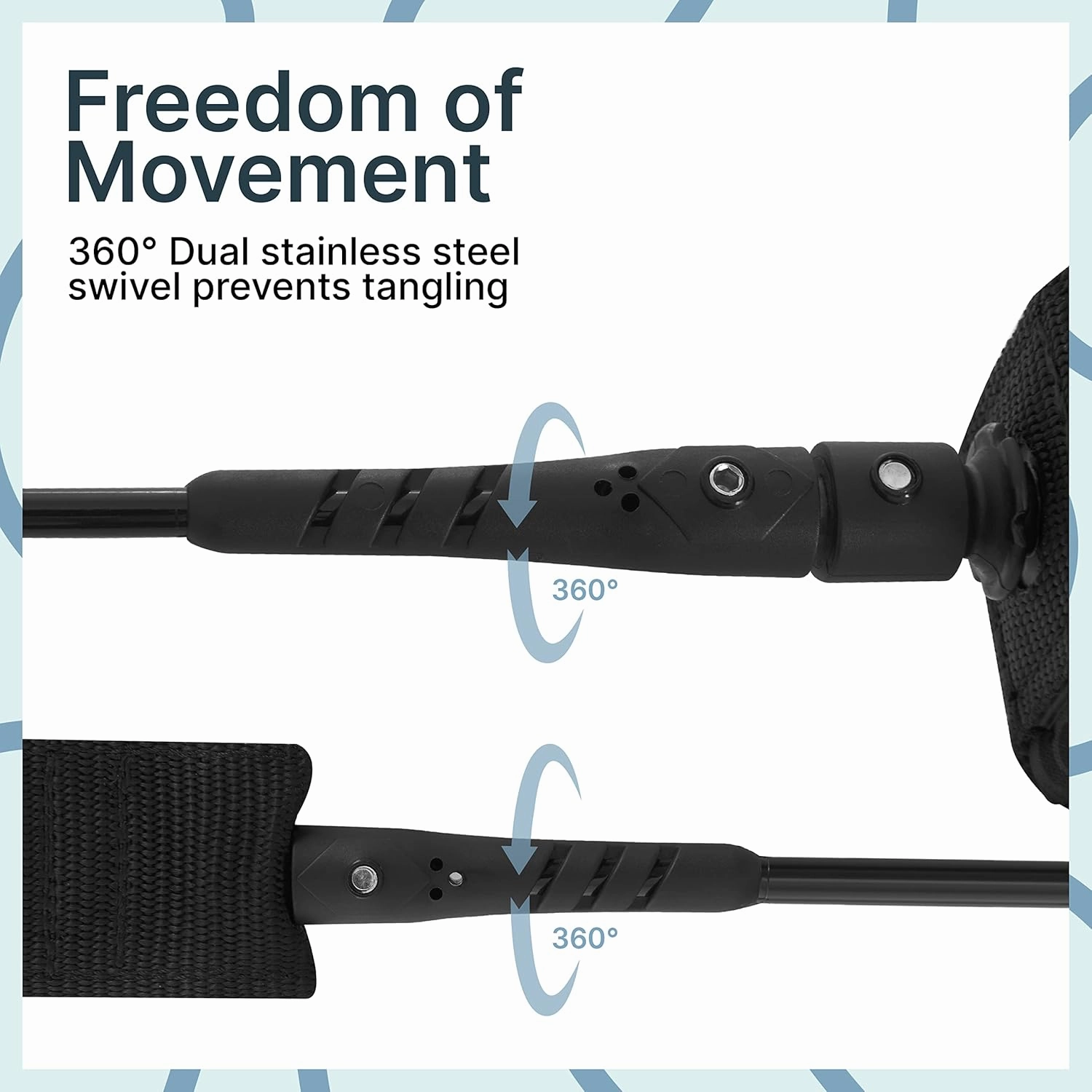 BPS ‘Storm’ Premium 7.2mm Coil SUP Leash Paddleboard Ankle Leash Quick Release Tab, with Waterproof Waist Bag Longboard Surfboard Stand-up Paddleboard Accessories
