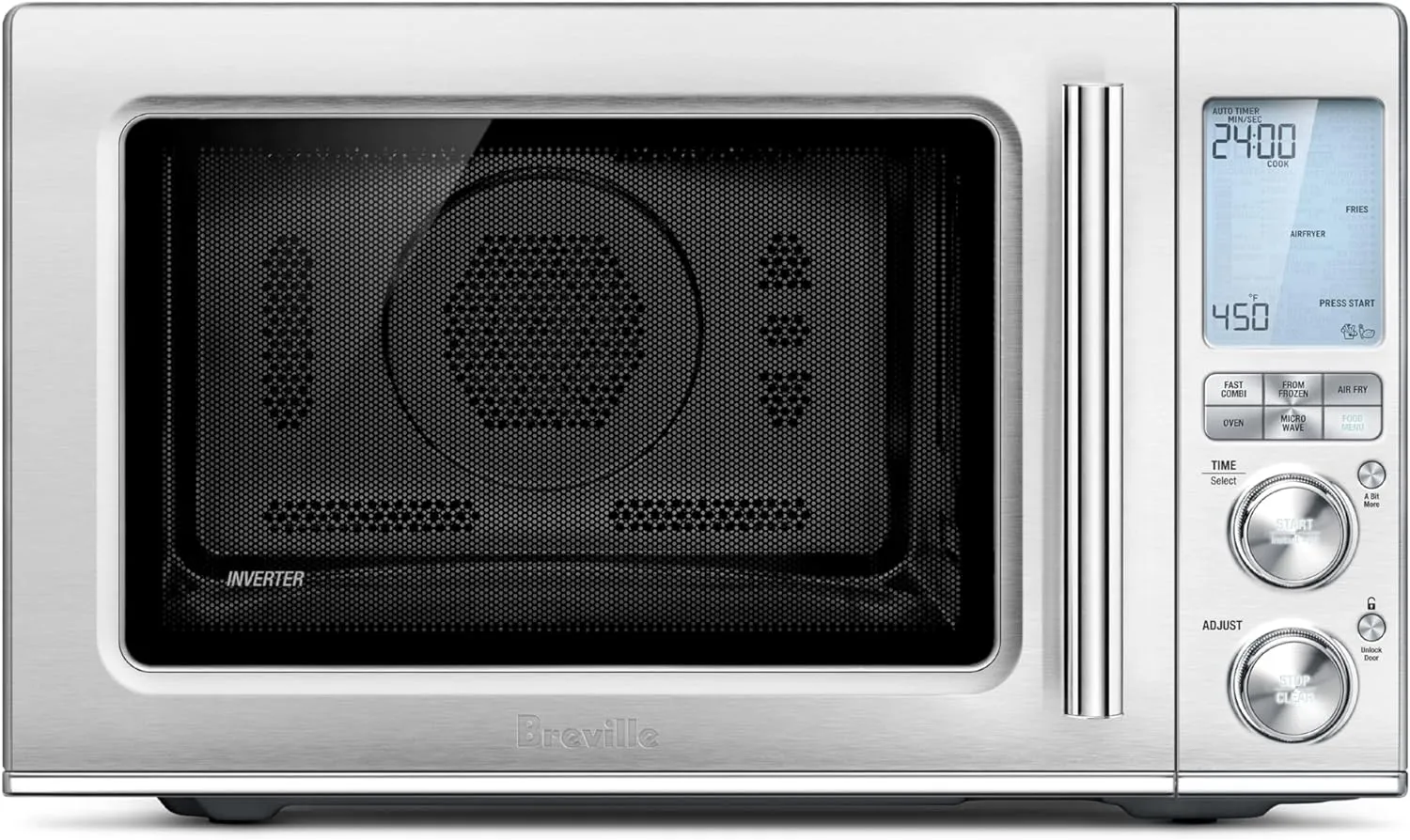 Breville BMO870BSS1BUC1 Combi Wave 3-in-1 Microwave, Air Fryer and Convection Oven, Brushed Stainless Steel