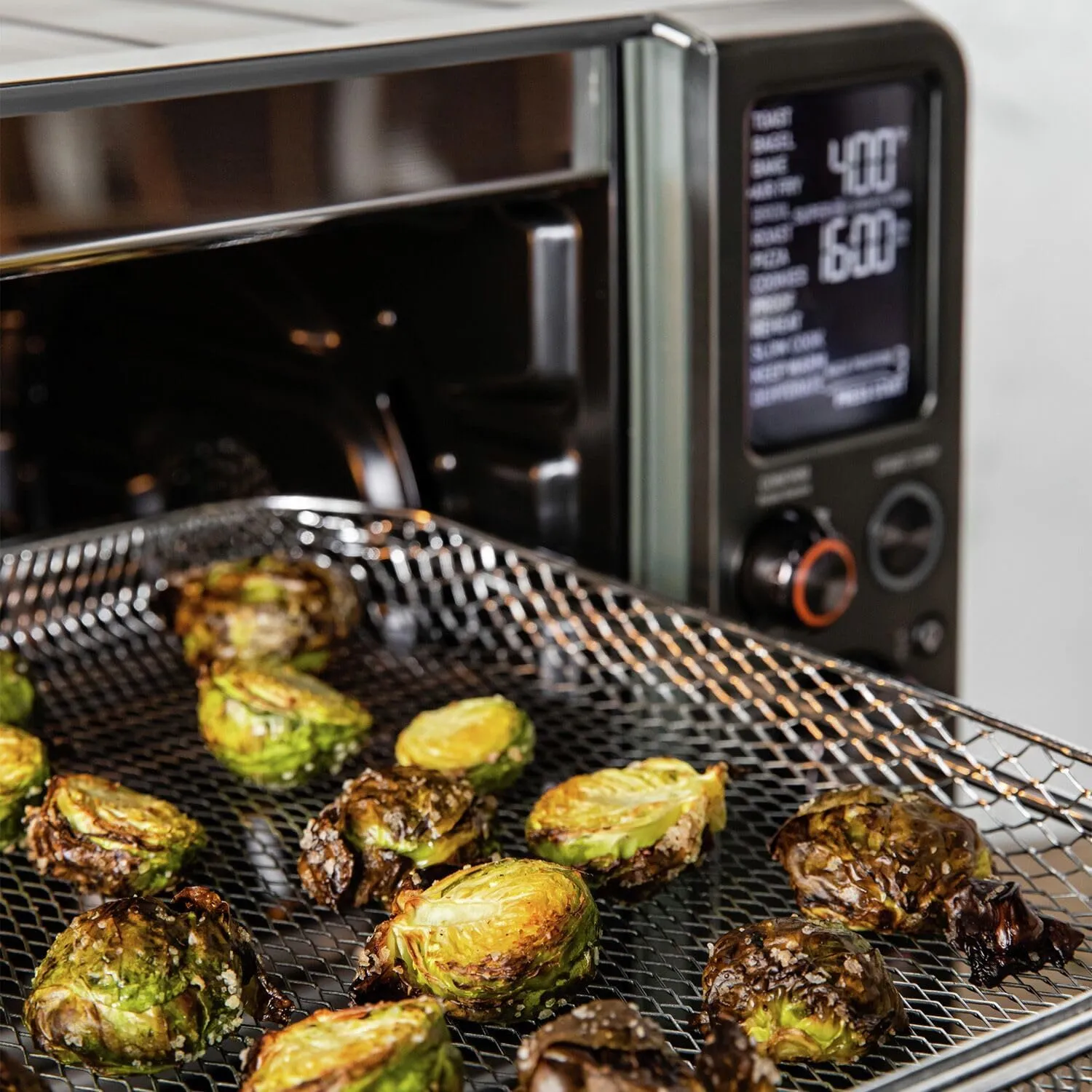 Breville BOV950BST Joule Smart Countertop Oven Air Fryer Pro, Black Stainless Steel