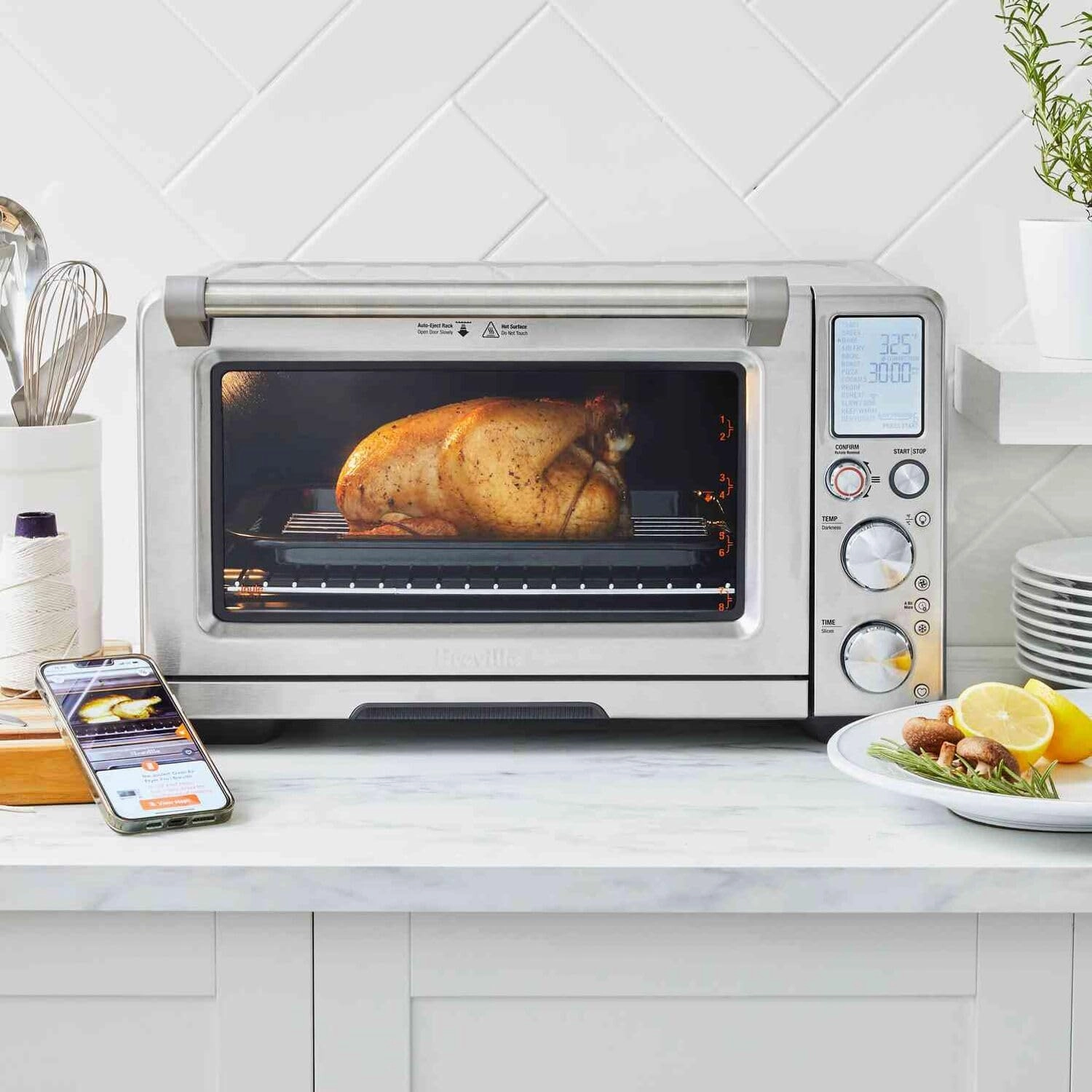Breville BOV950BSS Joule Smart Oven Air Fryer Pro Countertop Oven, Brushed Stainless Steel