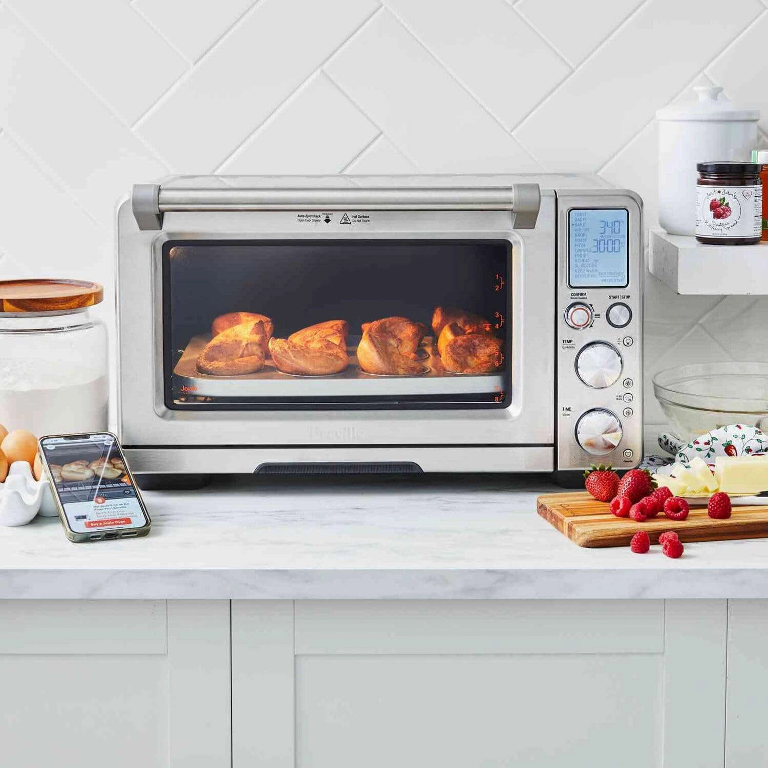 Breville BOV950BSS Joule Smart Oven Air Fryer Pro Countertop Oven, Brushed Stainless Steel