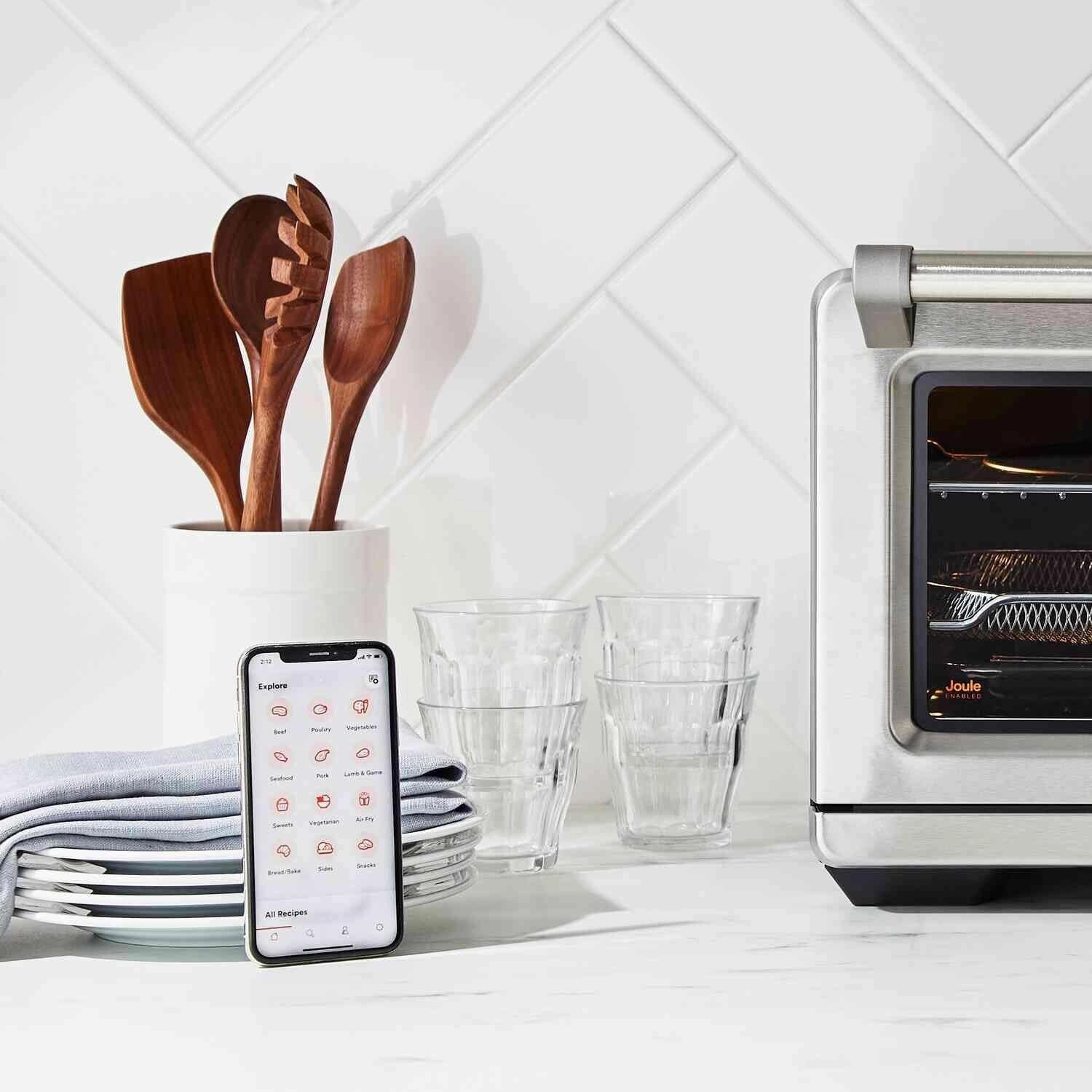 Breville BOV950BSS Joule Smart Oven Air Fryer Pro Countertop Oven, Brushed Stainless Steel