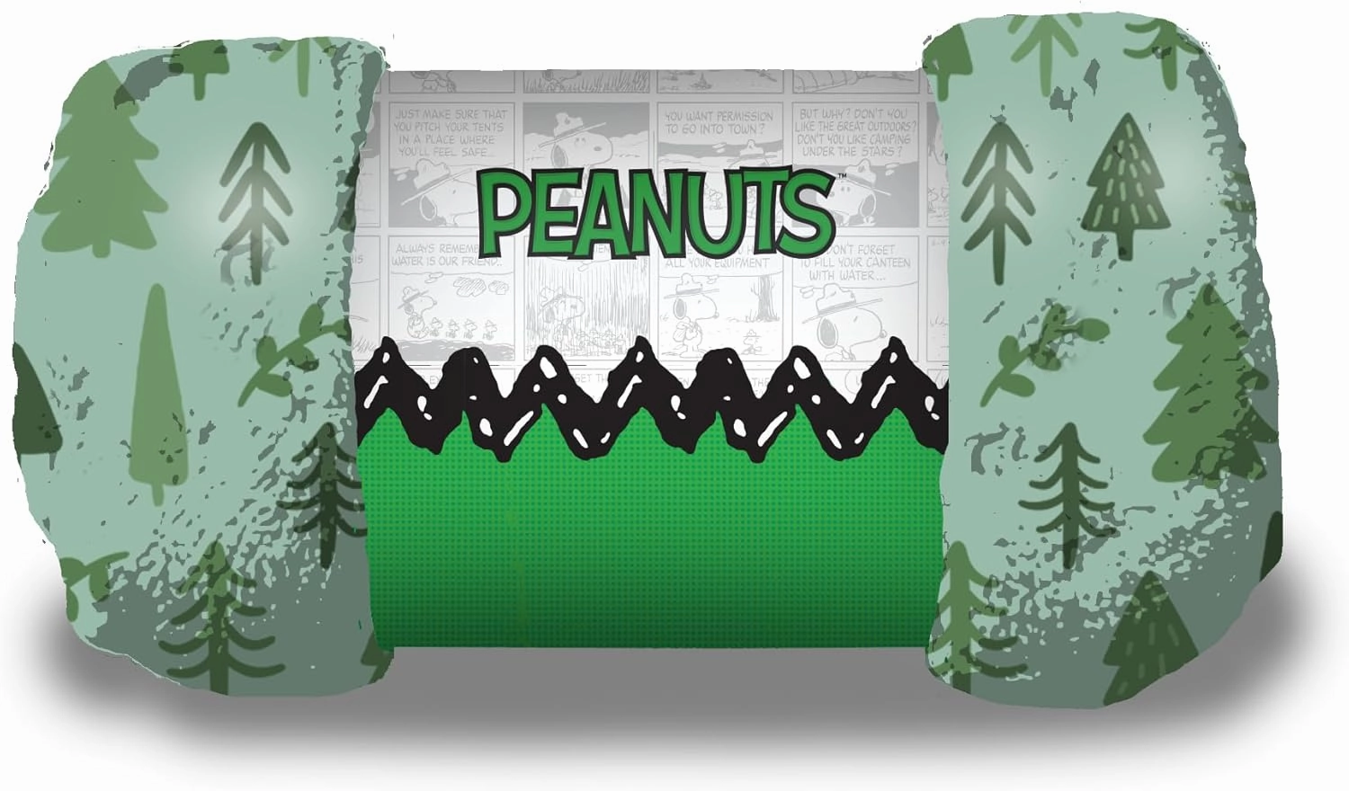 BRIEF INSANITY Plush Luxury Throw Blanket - Premium Ultra Soft Fuzzy Warm Double Sided Throw Blanket - Snuggle Butt Blankets - 44" x 60" Long Super Soft Cozy Blanket (Snoopy Camping)