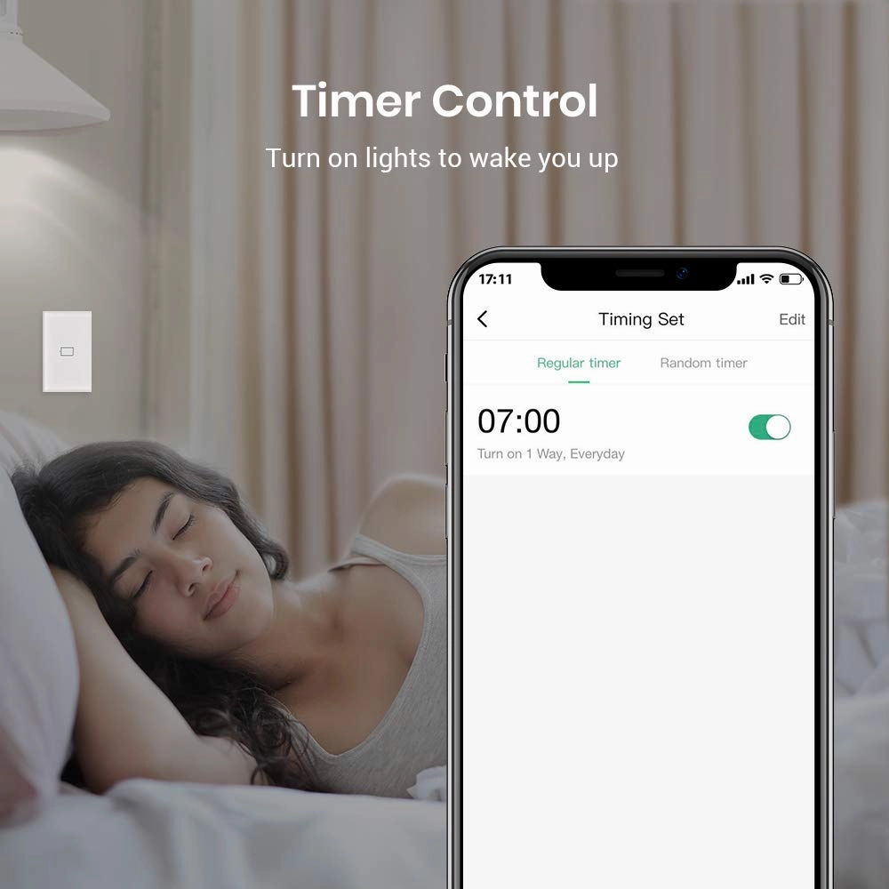 BroadLink Smart Light Switch, No Neutral Wire Required, Single Pole with App and Voice Control, 2-Gang Touch Timer Switch, Compatible with Alexa, Google Assistant, IFTTT, Siri Shortcuts, Hub Included