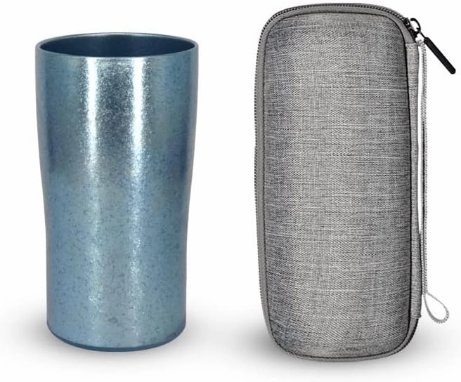 BTTSTRA Outdoor pure titanium beer mug portable car coffee mug(Blue 1)