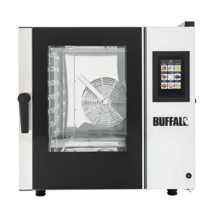 Buffalo Freestanding Smart Touchscreen Combi Oven 7x GN 1/1 with Installation Kit