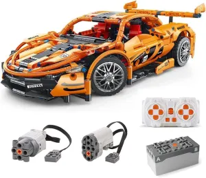Building Blocks Remote Conrol Racing Car 1: 14 Tech Sports Car Building Brick RC Supercar Building Kit Adult Collectible Race Cars Model Great Gift for Boys, Teens Ages 6 ,1258PCS