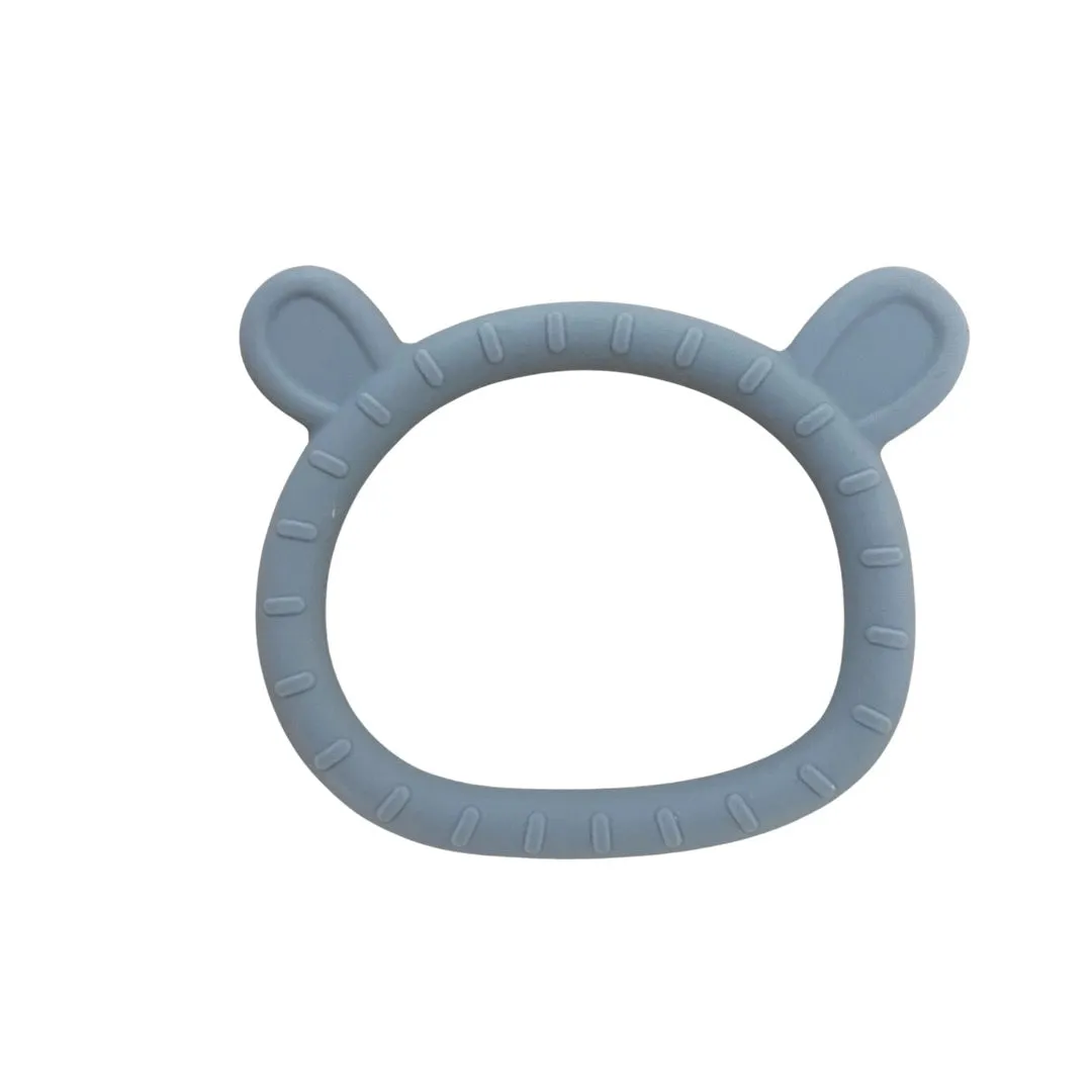 Bunny or Bear Baby Teething Ring Toy