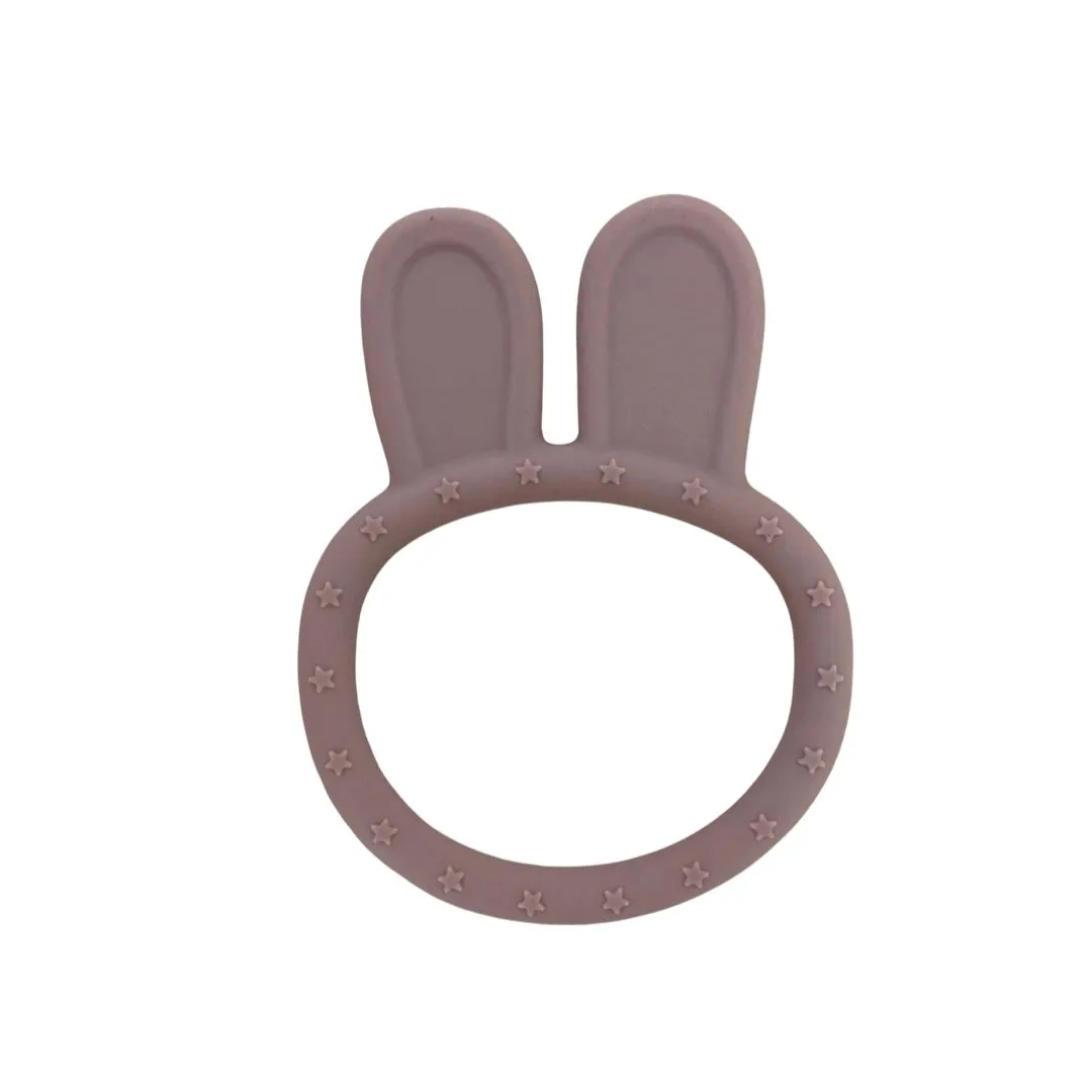Bunny or Bear Baby Teething Ring Toy